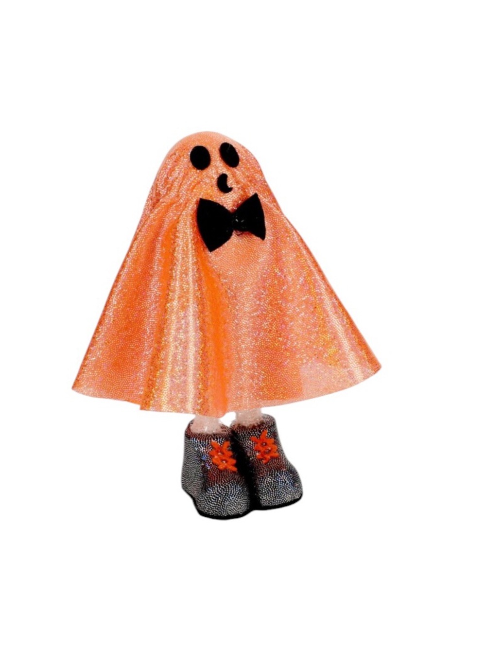 Halloween-themed Standing Ghost Decor Sparkly Tabletop Décor Ghost - Ghost Bow